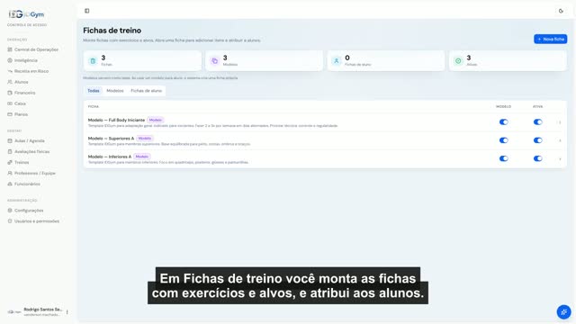 Fichas de treino